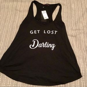 New “Get Lost Darling” Sleeveless Singlet